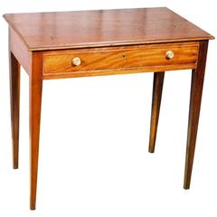 George III Period Mahogany Single-Drawer Side Table