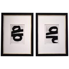 Kenneth Jaworski Monochrome Figures II 'Funicular No. 1 and No.2'