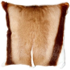 Vintage Springbok Cushion, Real Fur