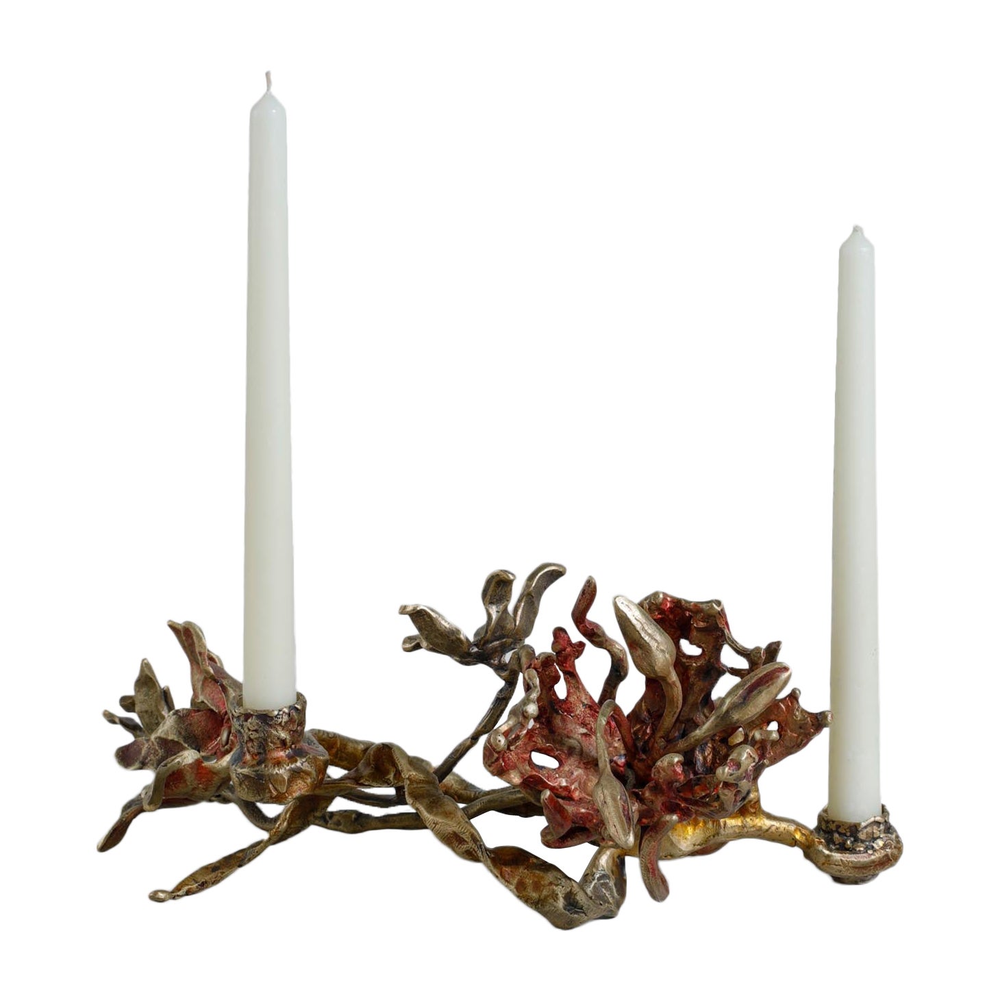 Spring in Kashmir Candelabra Small in Brass, Viya by Vikram Goyal