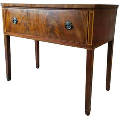 Antique Side Table Mahogany Low Boy Chest, George III, 19th Century