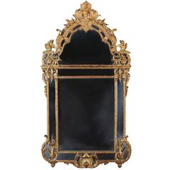 Stately French Regency Mirror, Gilt Basswood Mirror, 18th Century 2