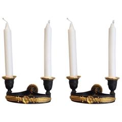 Pair of French Sconces Empire Period, 19th Century