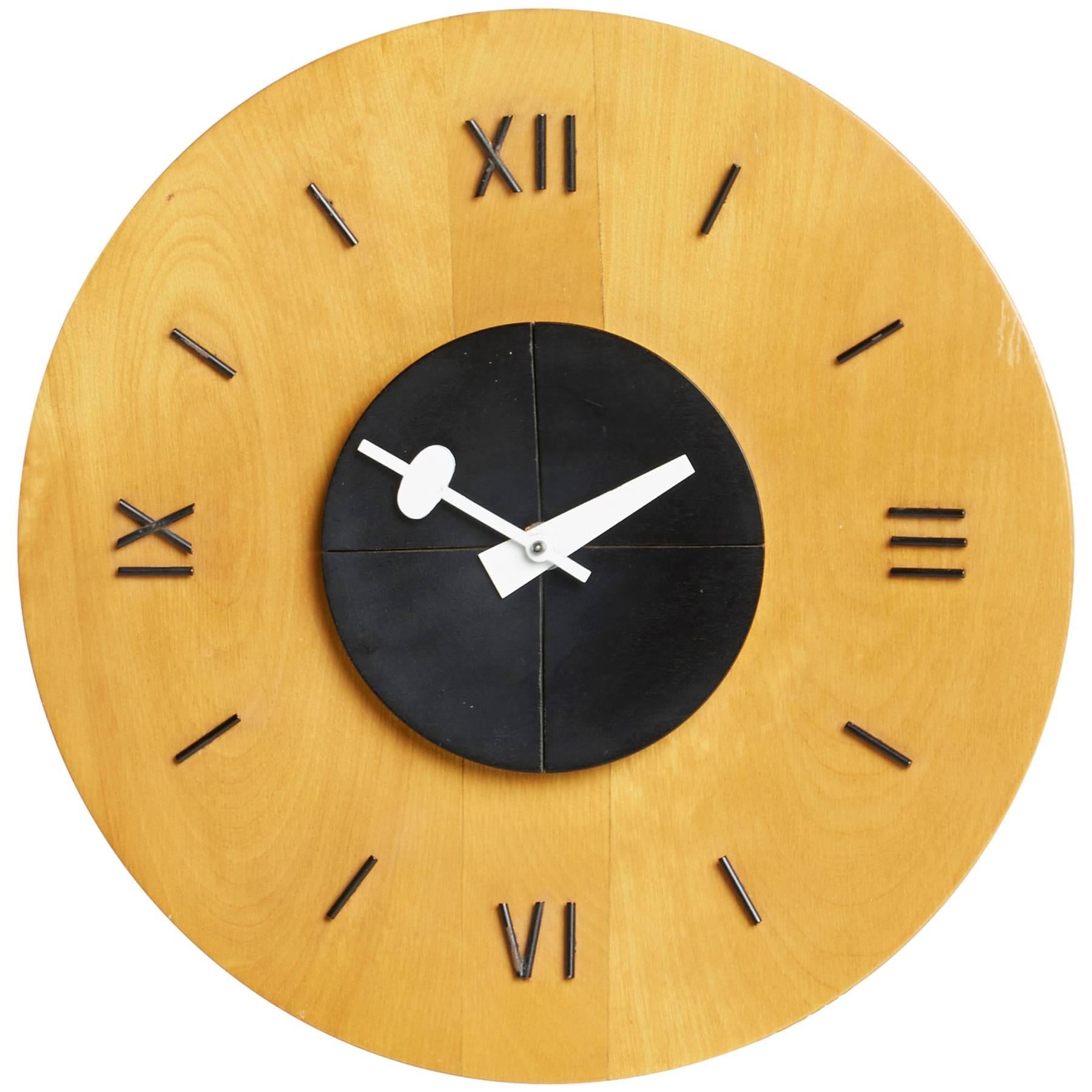 Birchwood Wall Clock by George Nelson for Howard Miller