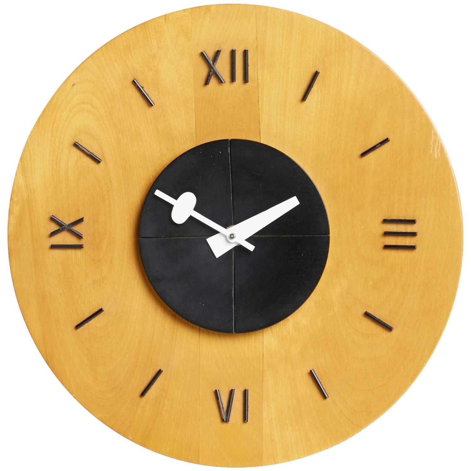 Birchwood Wall Clock by Nelson for Howard Miller For Sale at 1stdibs