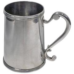 Rare Silver Mug, 18th Century Canadian or French Provincial, Maker’s Mark F.C 4