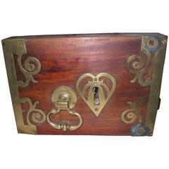 18th Century Georgian Decorative Heart Lock Mechanism 2