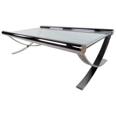 Retro Mid-Century Chrome Coffee Table