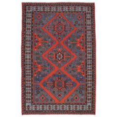 Vintage Caucasian Sumak Carpet