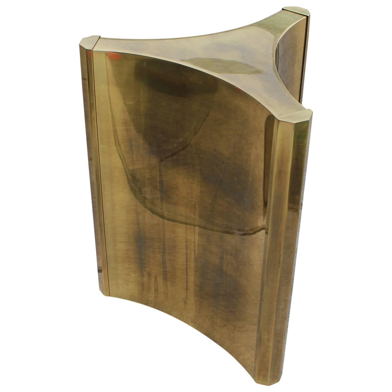 Luxe Mastercraft Brass Pedestal Table Base at 1stDibs brass pedestal base