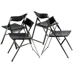 Set of Four TP08 Folding Chairs Designed by Justus Kolberg
