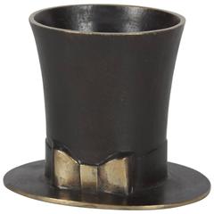 Patinated Bronze Top Hat by Carl Auböck 11