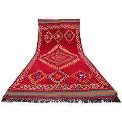 Large Moroccan Vintage Berber Chiadma Rug