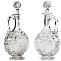 19th century cut glass decanters