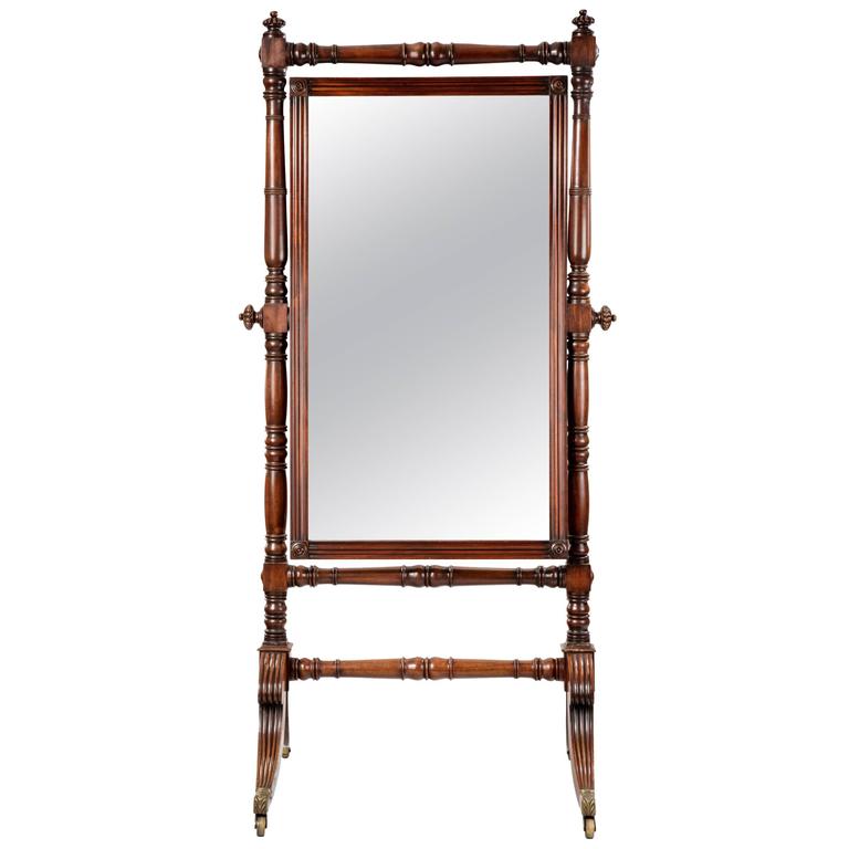 Hollywood Regency Brass Parisian Cheval Floor Mirror At 1stdibs Regency Cheval Mirror