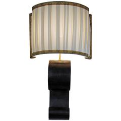 Wood and Lead Wall Lamp by Michelangeli, Italy