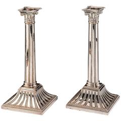 Old Sheffield Candlesticks