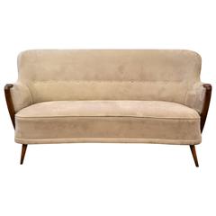 Midcentury Three-Seat Sofa in the Style of Theo Ruth