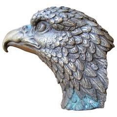 19th Century Brass Eagle Bust