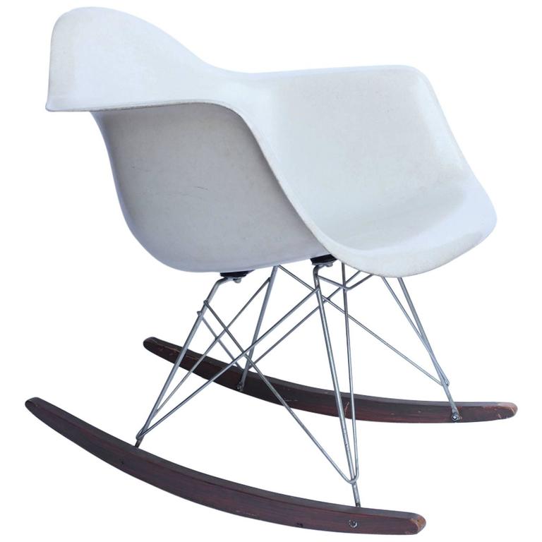 Charles and Ray Eames Rocking Chair RAR for Herman Miller For Sale at ...
