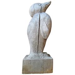 Folk Art Carved Penguin