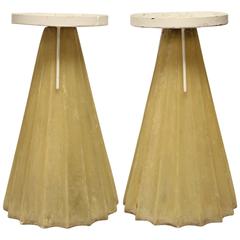 Midcentury Fiberglass Pedestals or Plant Stands