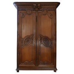 Antique Magnificent 19th Century French Wedding Armoire