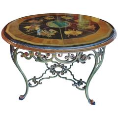 20th Century Decorative Wrought Iron Centre Table