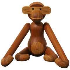Vintage Wooden Monkey