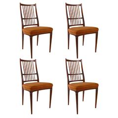 Set of Four "Cortina" Rosewood Dining Chairs by Svante Skogh