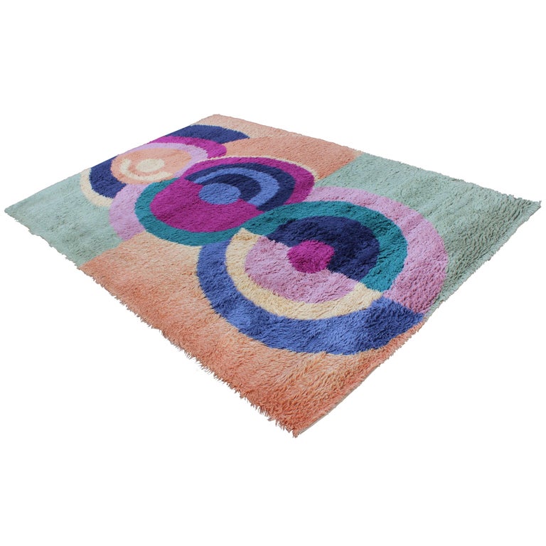 1960s Ege Rya Danish Modern Wool Rug at 1stDibs