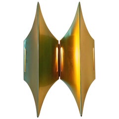 Gothic II Brass Wall Sconces by Lyfa, Denmark