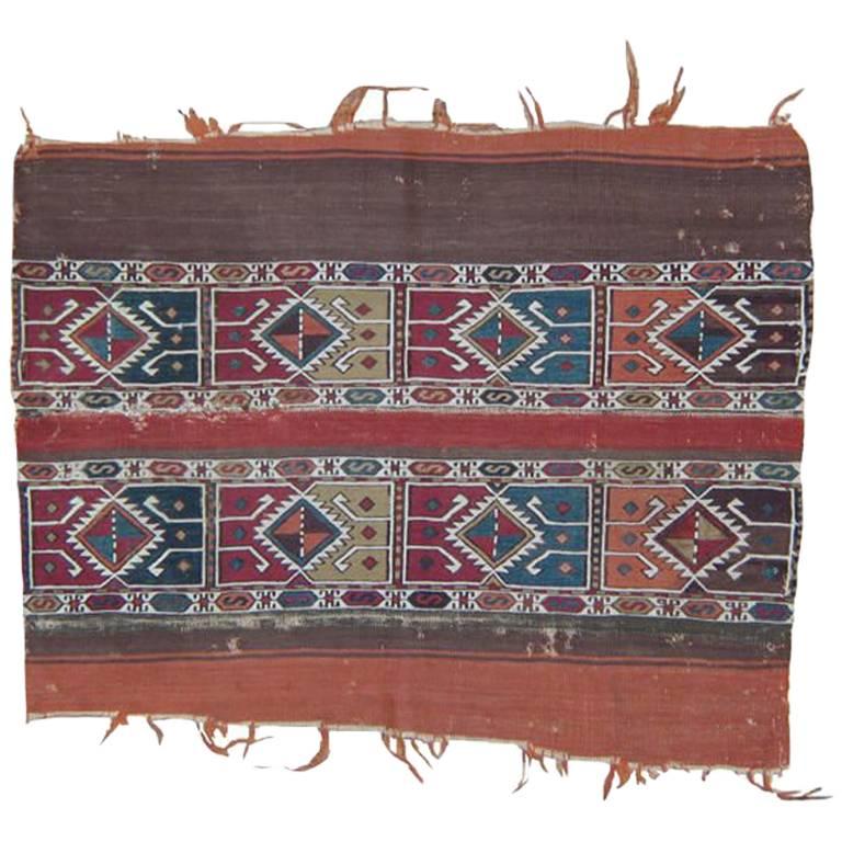 Antique "Grain Sack" 'Open' Rug