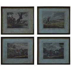 Set of 12 Antique Sporting Prints, Howitt, 1812
