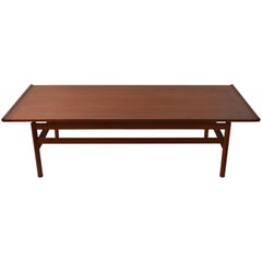 Large Architectural Teak Coffee Table by Brode Blindheim