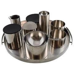 Arne Jacobsen for Stelton, Tray, Pitcher, Ashtray and More, Stainless Steel
