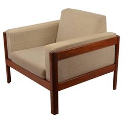 Danish Modern Teak Cube Chair by Westnofa 1