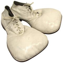 Vintage White Clown Shoes