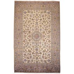 Vintage Kashan Persian Rug 6