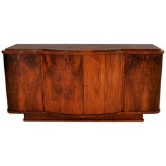 Antique Rare Art Deco Sideboard Made of Walnut Wood with a Big Top Plate