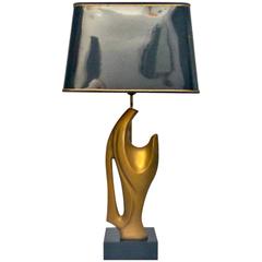 Table Lamp with Abstract Sculpture in the Style of Chervet, 1970s 6