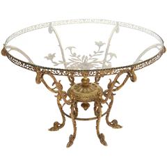 Gilt Brass Occasional Coffee Table