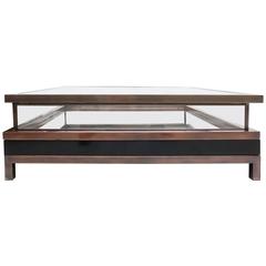 Maison Jansen Rose Metal Sliding Table