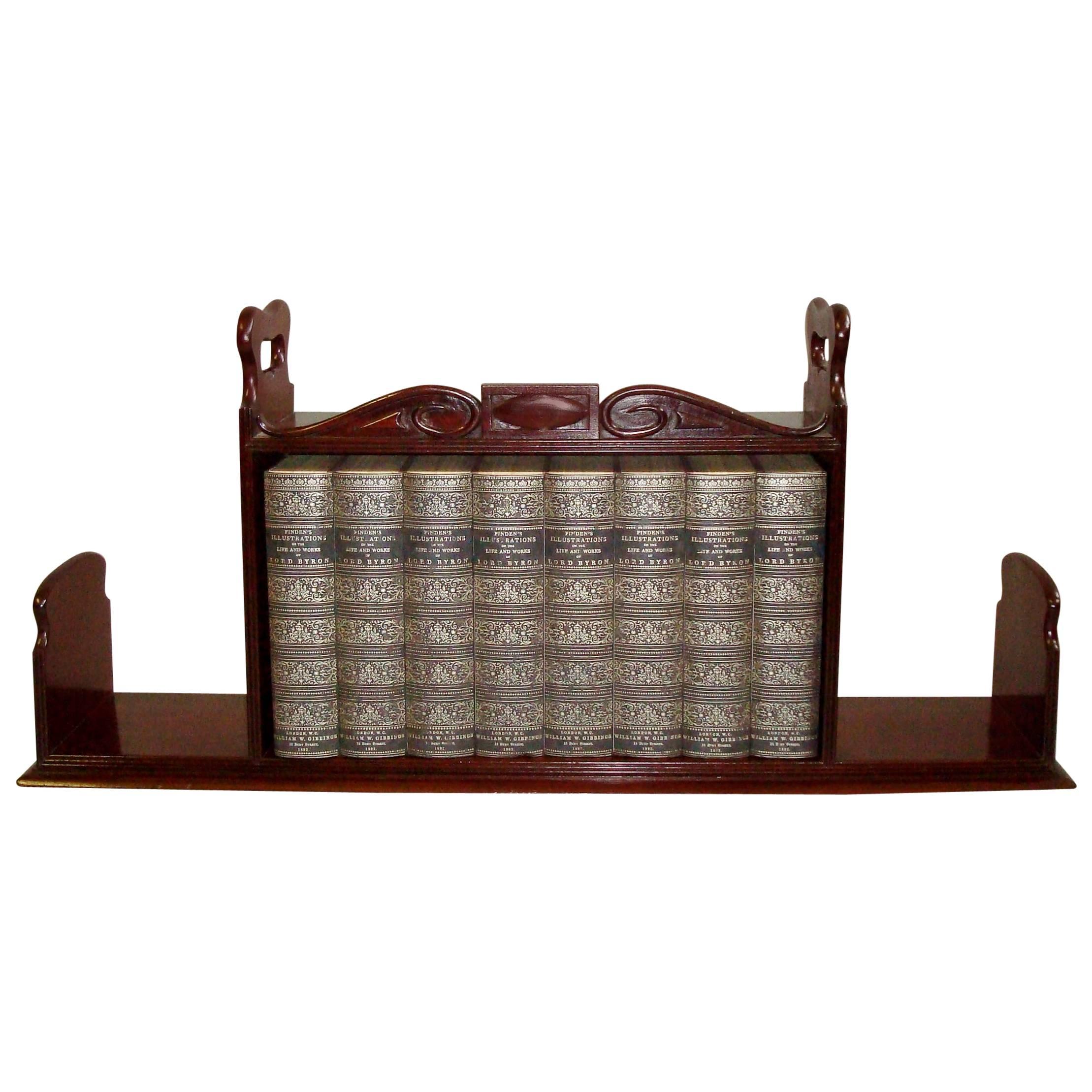 Regency Mahogany Book Carrier / Bookstand For Sale