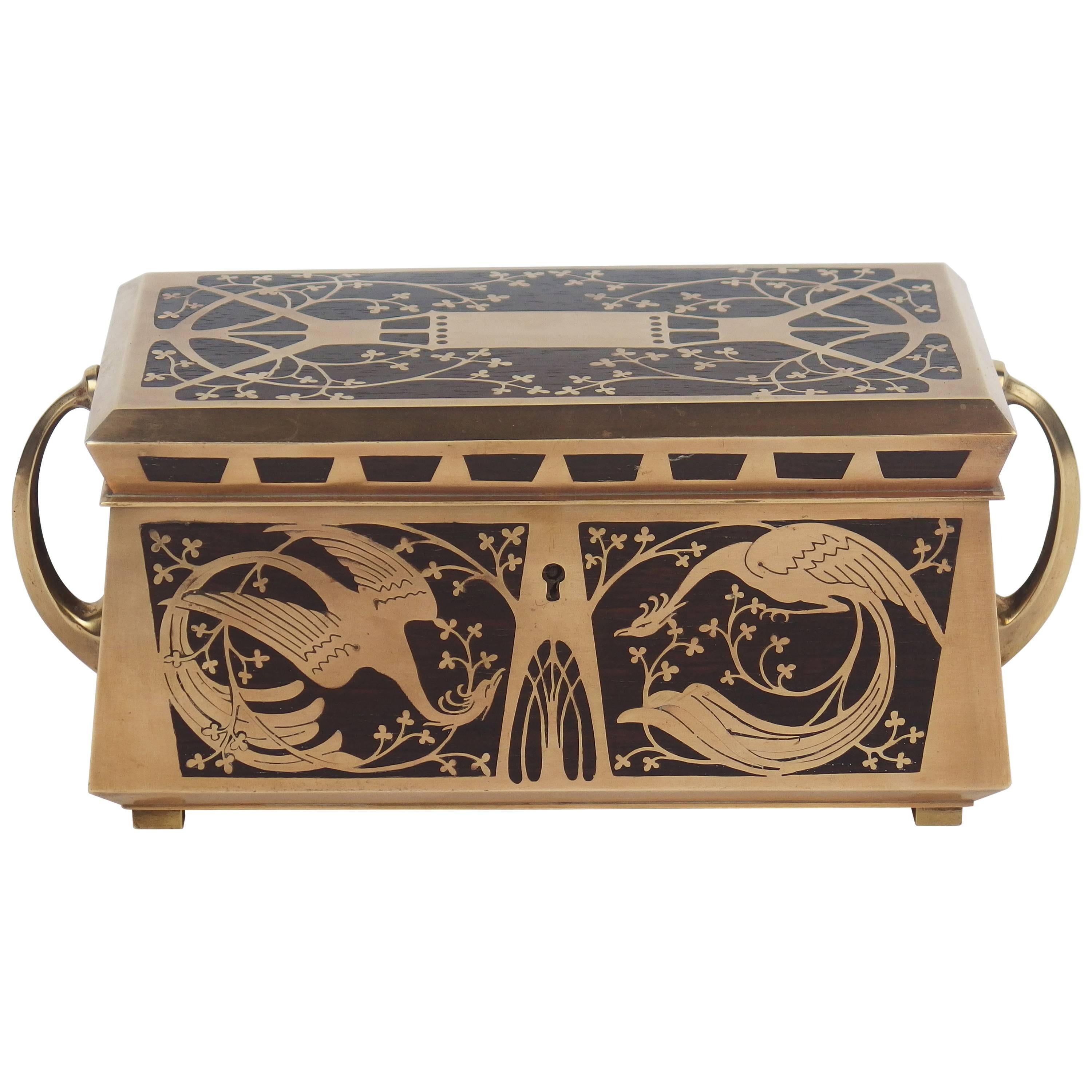 Jugendstil Jewelry Box by Erhard & Sohne