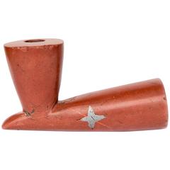 19th Century Native American Catlinite Pipe 6