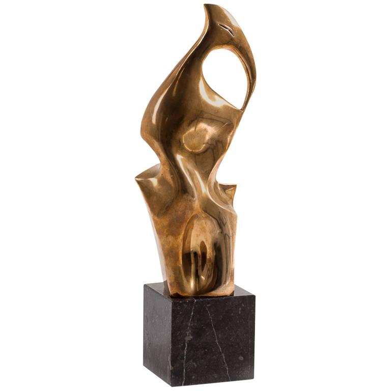 Abstract Bronze Sculpture at 1stDibs