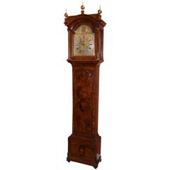 William Webster English Tall Case Clock with Rare 30 Day Movement, circa 1740