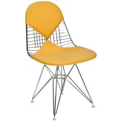 Wire Side Chair (DKR) with "Bikini" Upholstery by Charles and Ray Eames