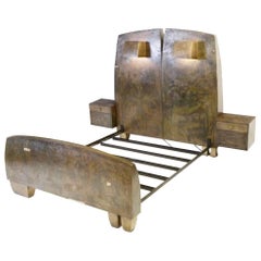 Used Sculptural Bronze Bed by Gary Magakis